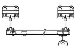 Control Box Trolley for Series 225 I Beam - Flat Cable