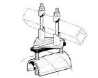 End Clamp for Standard Duty Square Festoon Systems