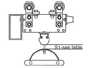 Tow Trolley for Series 350 I Beam - Round Cable
